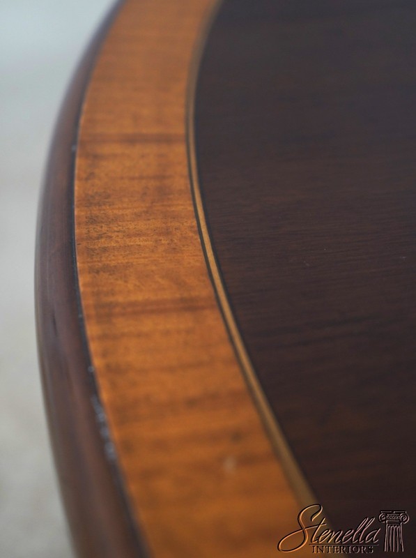 L73121: Georgian Style Oval Mahogany Inlaid Dining Table gallery