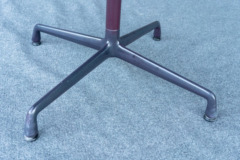 Mid Century Modern Herman Miller Eames Aluminum Group Purple Office Dining Table gallery