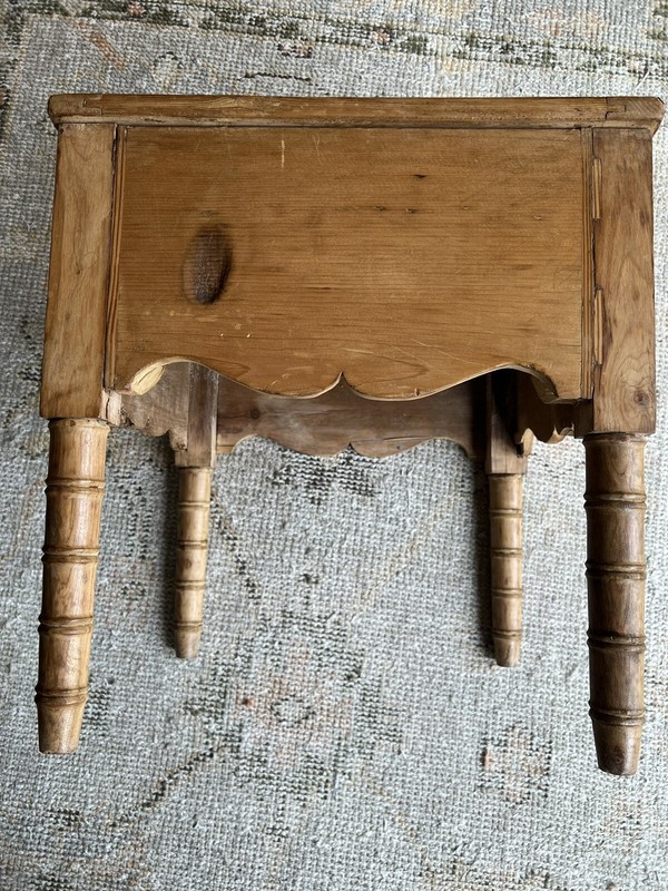 Antique French Pine Commode Table gallery