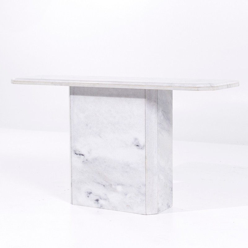 Mid Century Italian Marble Console Table gallery