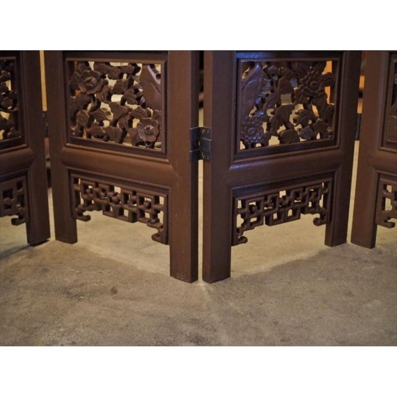 Used Japanese Wooden Folding Partition Korokuten K23541 gallery