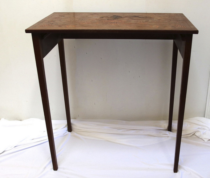 19th Century Inlay Walnut Marquetry Writing Table - Project! gallery