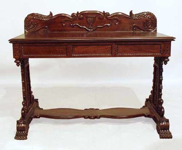Antique Anglo Indian William IV Rosewood Console Table 19th century gallery