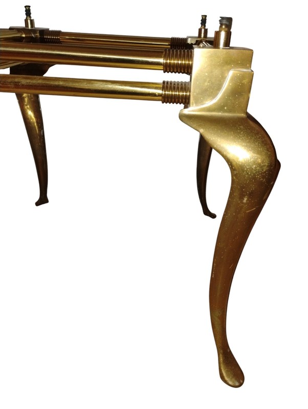 Exquisite 1960 vintage brass table sophisticated Hollywood Regency by LaBarge gallery