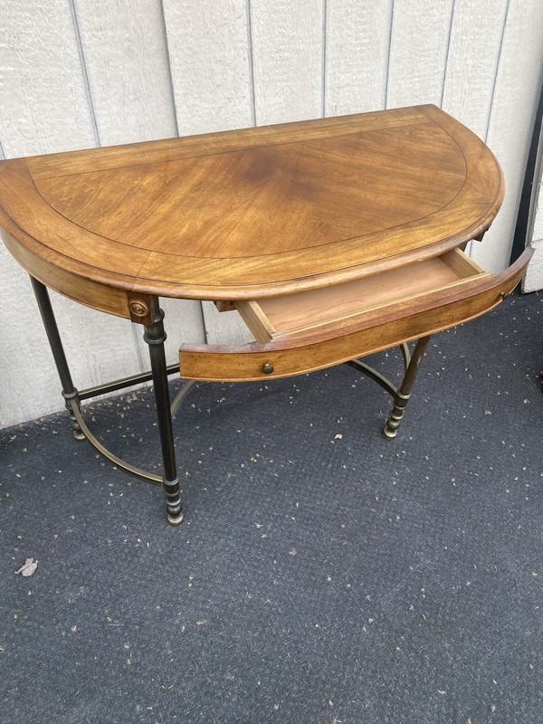 66431 Modern 1/2 Round Console Table Stand gallery