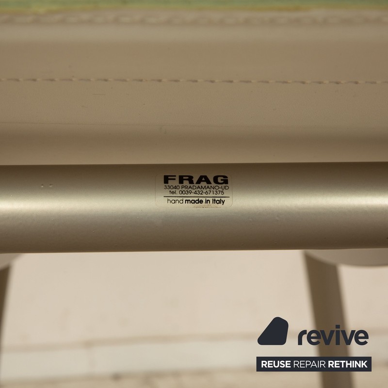 Frag Glass Dining Table Dining Room Silver Cream Leather gallery
