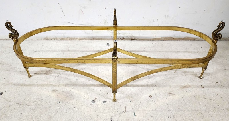 Italian Brass Coffee Table with Koi Fish Glass Top gallery
