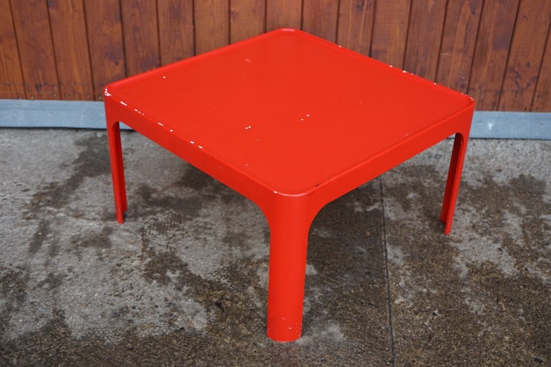Vintage Side Table Peter Ghyczy Coffee Table Space Age 70s Retro Horn gallery