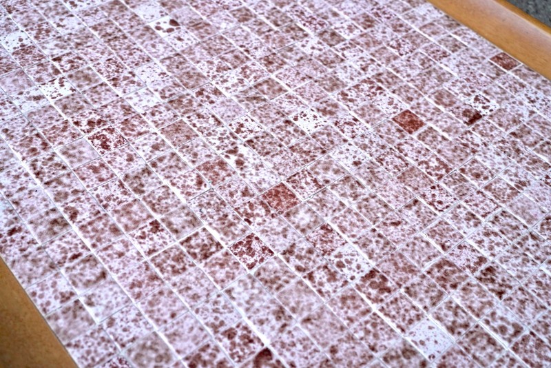 Mid Century Modern Marshall Studios Style Mosaic Tile Top Coffee Table gallery