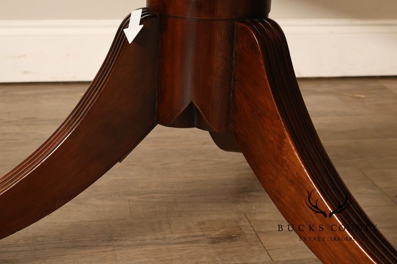 Baker Stately Homes Mahogany Double Pedestal Extendable Dining Table gallery
