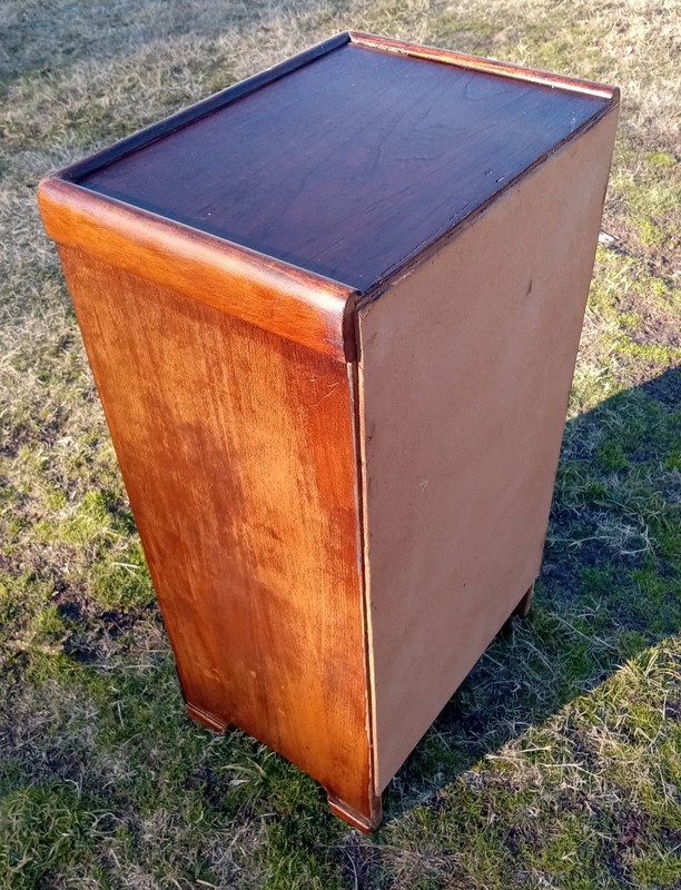 Mid Century Retro Walnut 3 Drawer Nightstand (NS141) gallery
