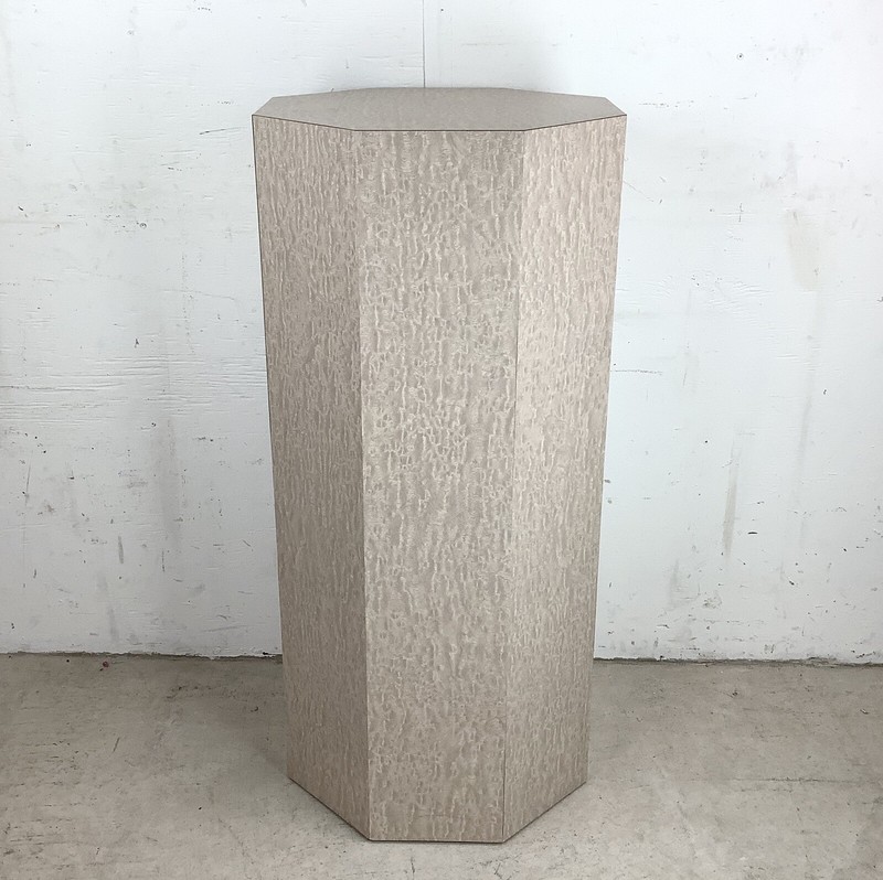 Vintage Modern Display Pedestal- Octagonal