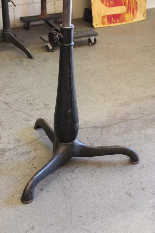 Vtg Industrial Drafting Table Desk Cast Iron Side Hamilton Standing Up gallery