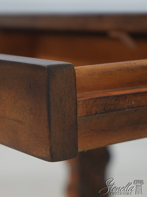 L72141: Leather Wrapped Inlaid Mahogany Games Table gallery