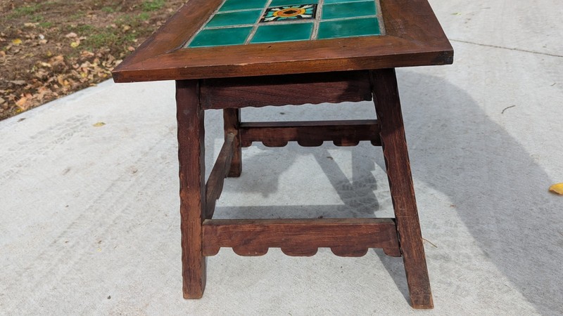 EARLY CALIFORNIA TILE TABLE TAYLOR? ERA RUSTIC SPANISH REVIVAL MISSION 20’s gallery