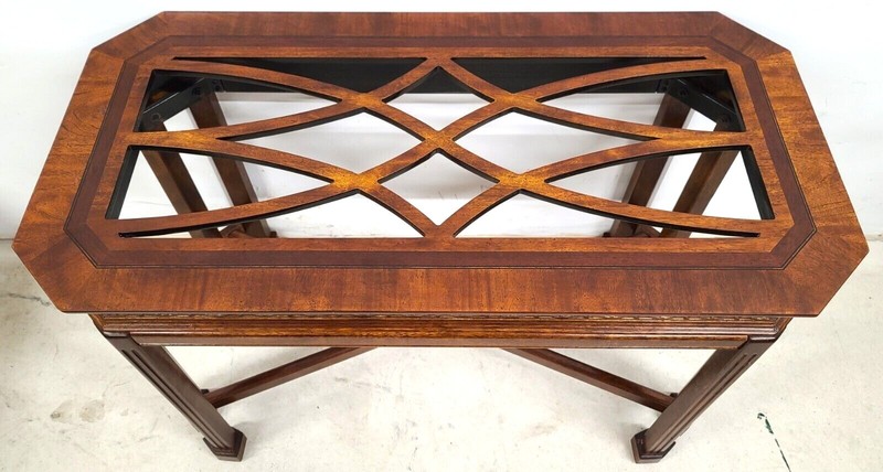 Vintage Mahogany Console Sofa Dining Table Base by UNIVERSAL FURNITURE gallery