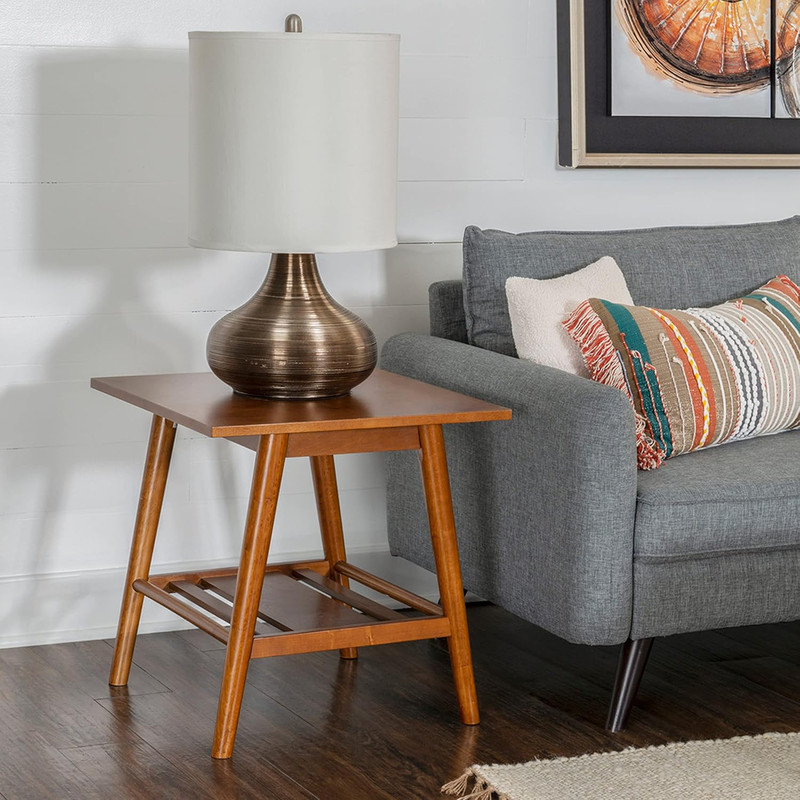 Mid-Century Walnut End Table - Melissa Collection gallery