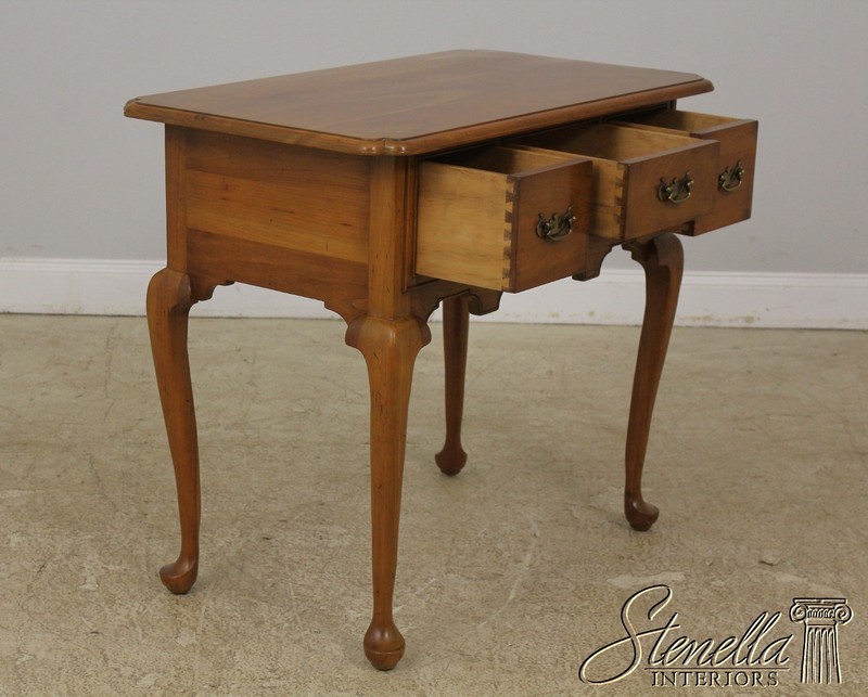 56994: STICKLEY Queen Anne Cherry Lowboy Dressing Table gallery