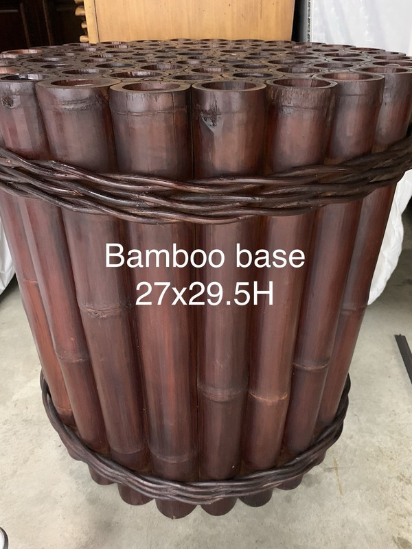 Unique Bound Bamboo Table 27×29.5 base*FREE to Change Color, You Buy the Paint.
