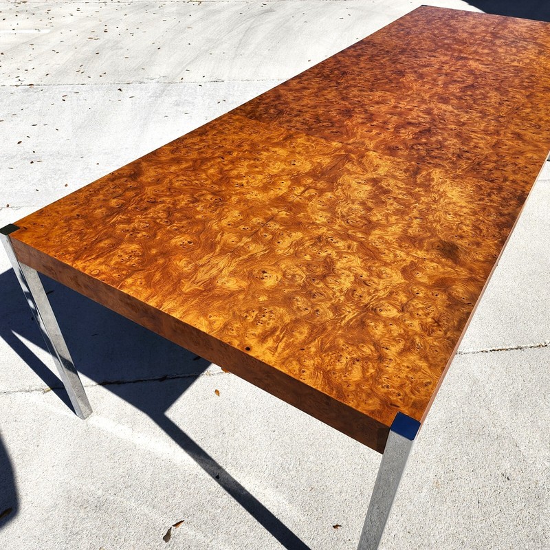 Harvey Probber MCM Dining Conference Table 2 Leaves gallery