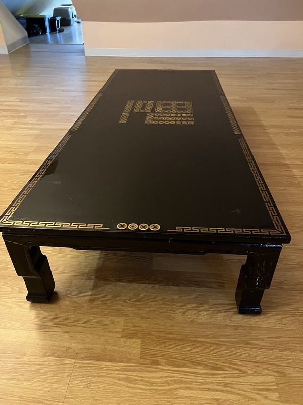 Korean black laquer inlay authentic antique Floor table gallery