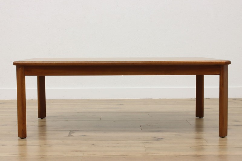 Midcentury Modern Vintage Large Teak Coffee Cocktail Table #56440 gallery