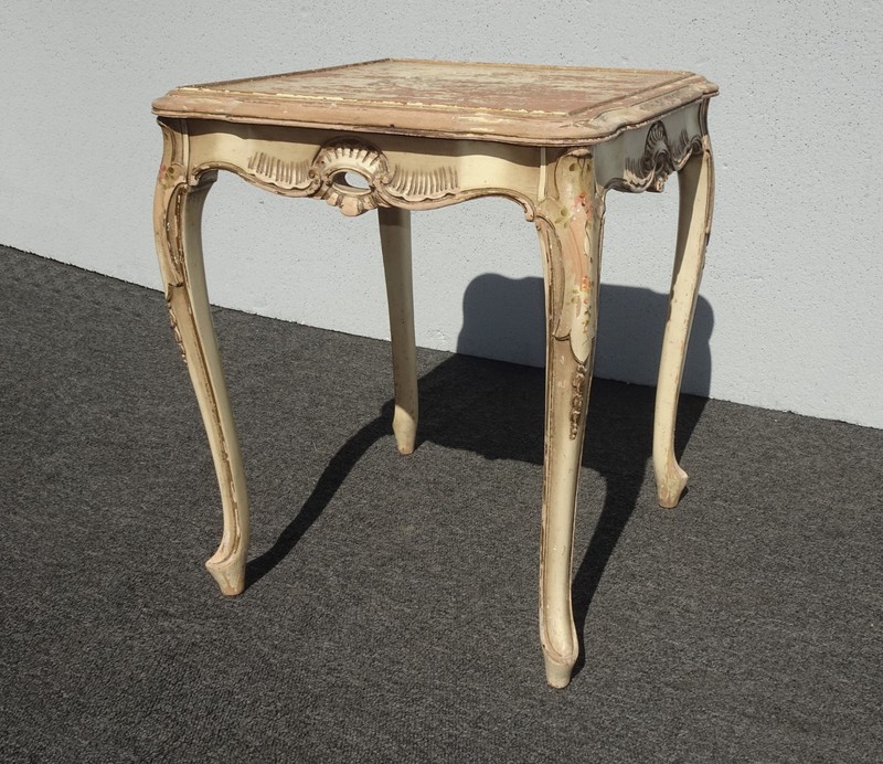 Vintage Rustic French Provincial End Table - Side Table Asis gallery