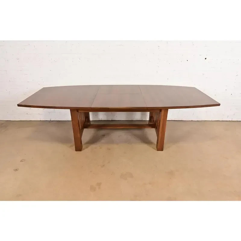 Stickley Style Mission Oak Extension Dining Table, Newly Refinished gallery
