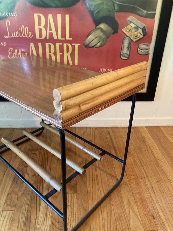 Rare Vintage Ritts Co Wroughtan End Table Shirley Ritts 1954 gallery