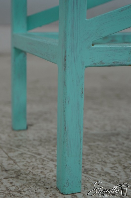 67438: EJ VICTOR Modern Design Verdigris Marble Top Metal Base Console Table gallery