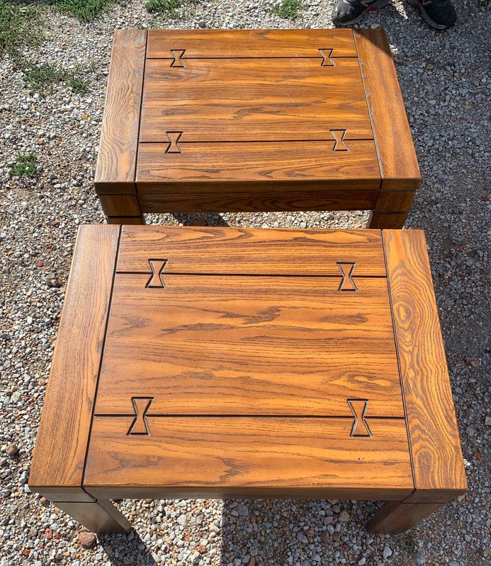 Mid Century Oak Southwest End Table (1 table) (ET234) gallery