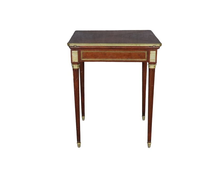 19th century Bronze Mounted Louis XVI French Napkin Table