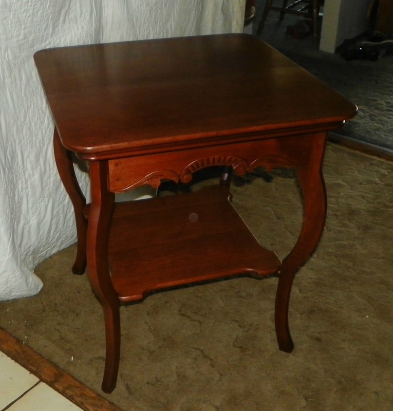 Solid Cherry Carved Parlor Table / Center Table (PRT4) gallery