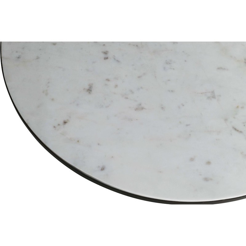 Circularity Modern Luxury Marble and Iron 35" Round Pedestal Coffee Table gallery
