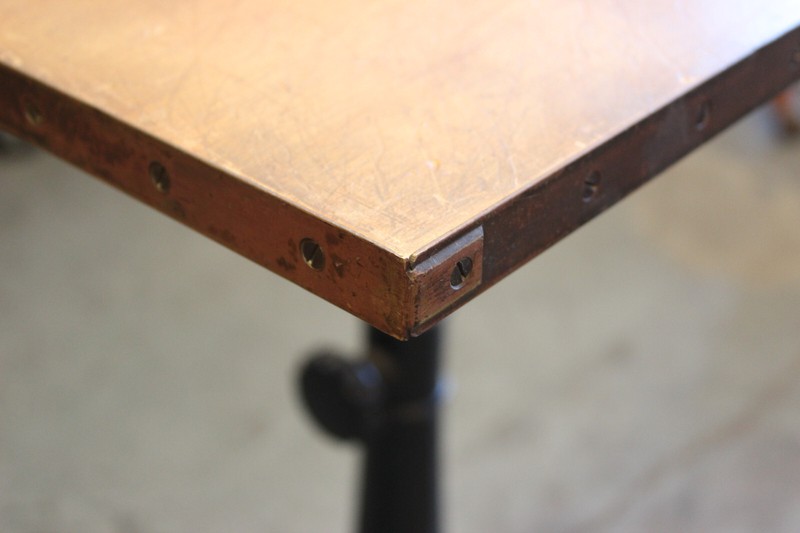 Vtg Industrial Drafting Table Desk Cast Iron Side Hamilton Standing Up gallery