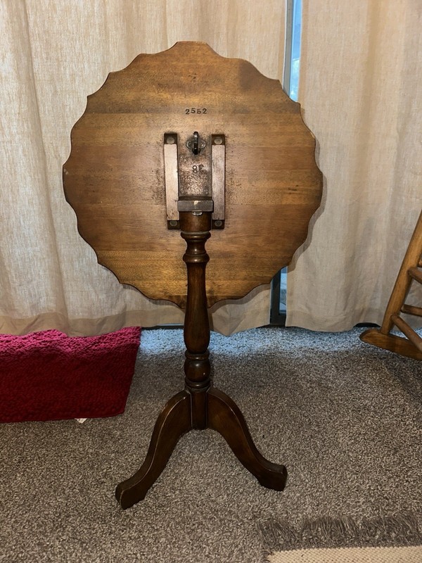 Antique Tilt Top Pie Crust Table Early American Victorian Furniture gallery