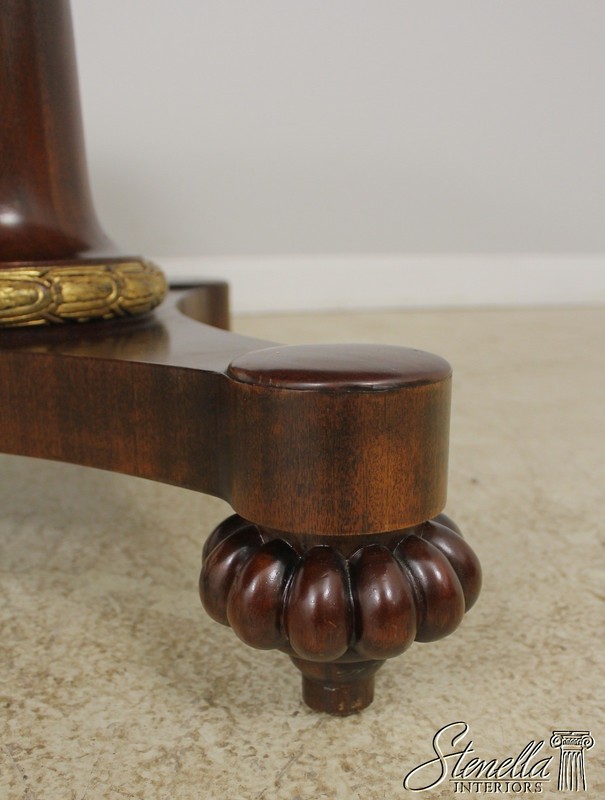 L55964: JOHN WIDDICOMB Neoclassical Mahogany Pedestal Dining Room Table gallery