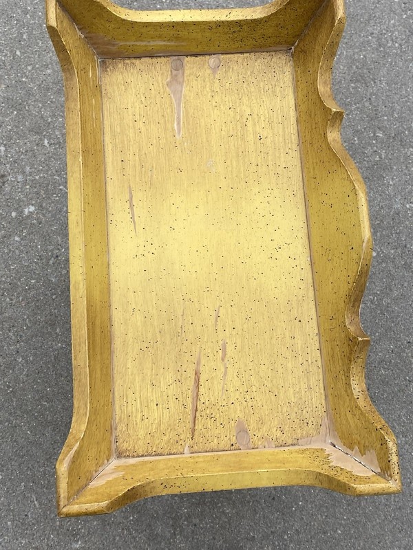 Tell City Chair Company Solid Hard Rock Maple Antique Yellow 3 Tier Side Table gallery