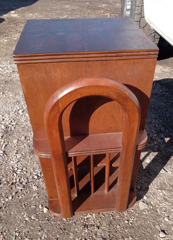 Mid Century Walnut Cedar Lined Smoke Stand (SS4) gallery