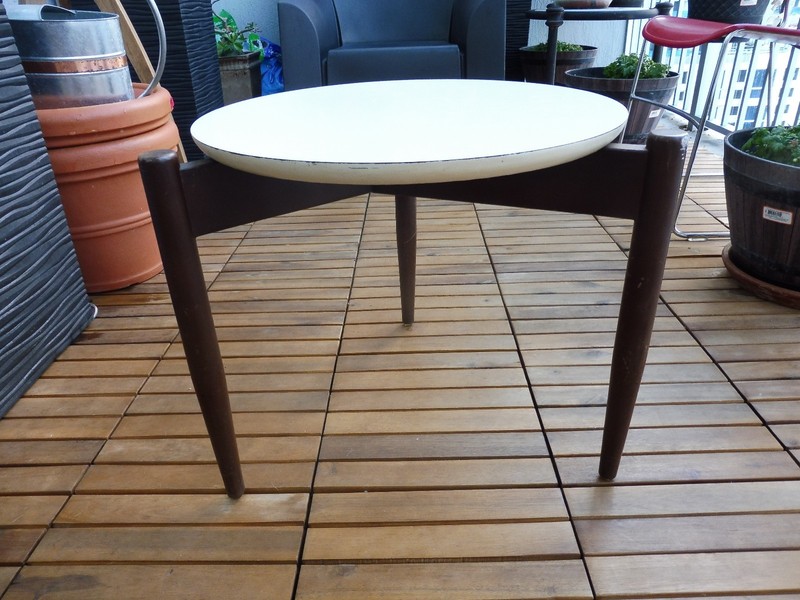 1960’s MIAMI KODAWOOD MID CENTURY MODERN SPACE AGE OCCASIONAL TABLE