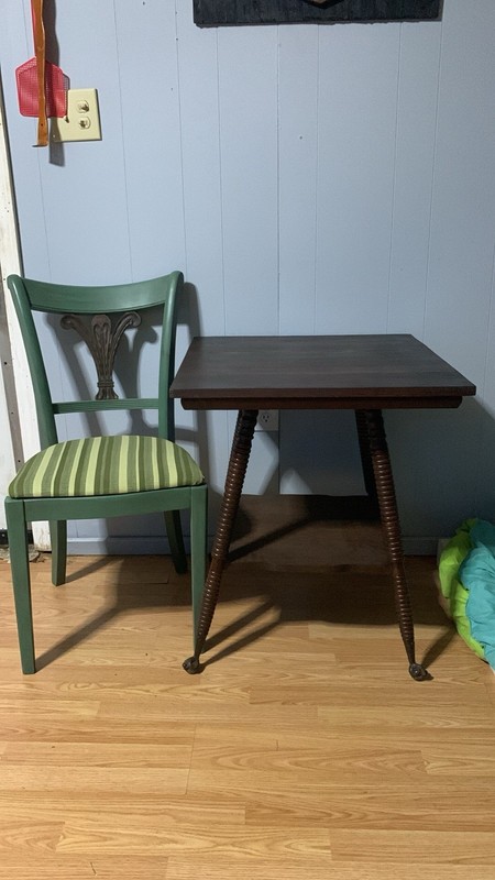 Antique Oak Parlor Table 2 Tier w/ Turned Legs Claw & Glass Ball Feet Cast Iron