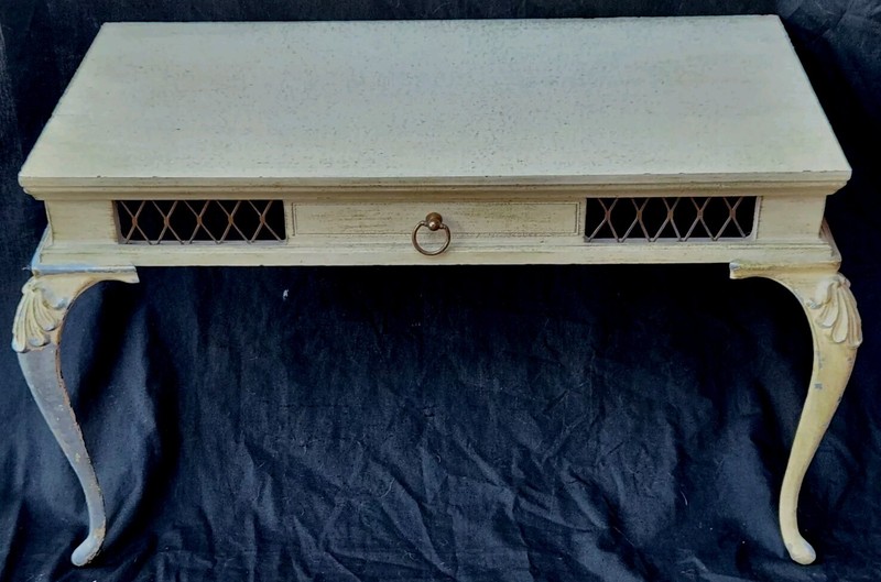 Rare Vtg Mid-Century MCM Side Wall Mounted Entrance Hall Table Shelf