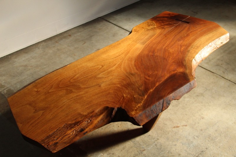 Live Edge Coffee Table by Gino Russo, 1970s gallery