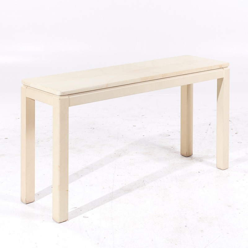 Faux Goat Skin Postmodern Console Table gallery