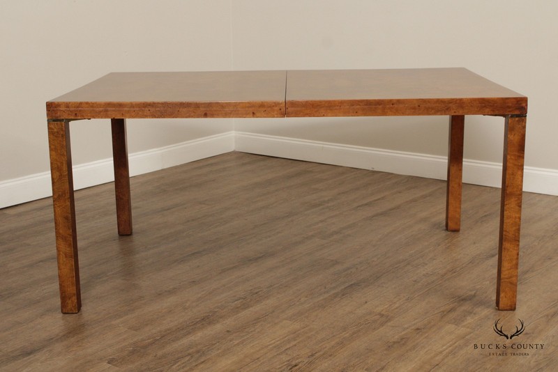 Lane Mid Century Modern Burlwood Expandable Dining Table gallery