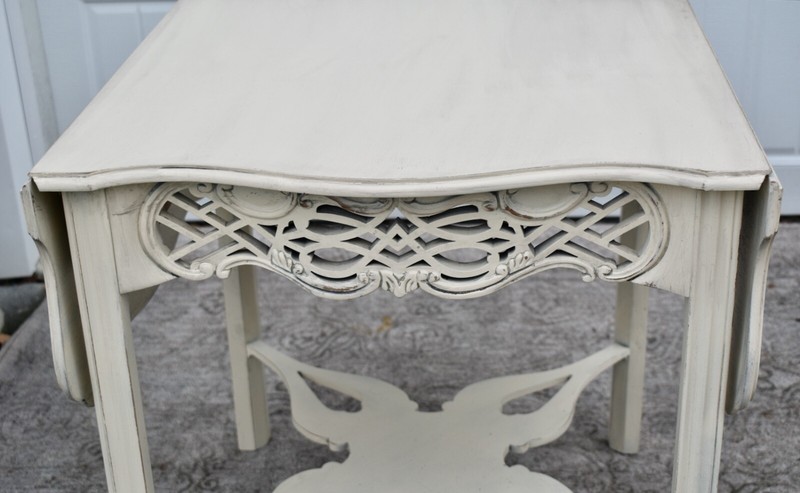 Vintage Baker Country French Style Drop Leaf Table gallery