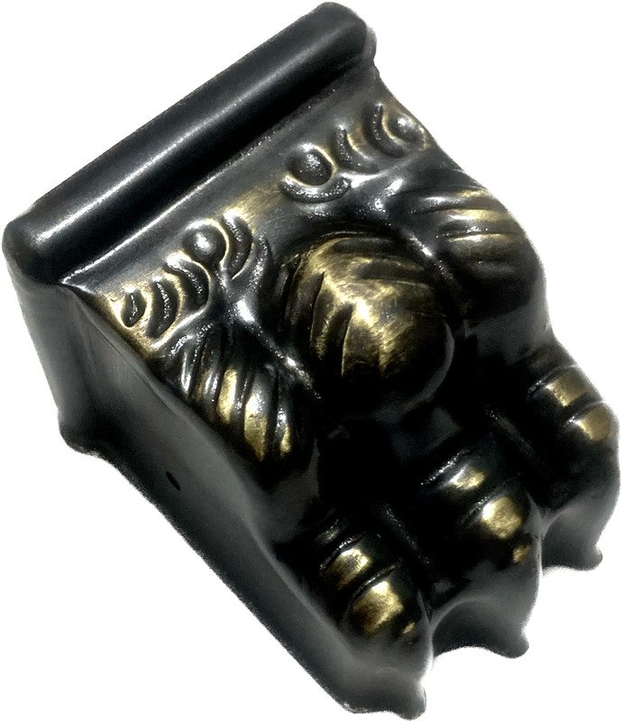 Claw Foot Table Stamped Antique Brass Toe Cap Medium