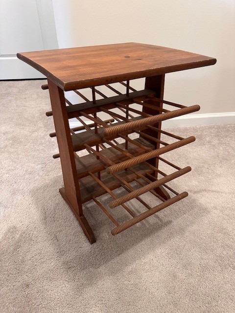 Antique Primitive Wooden Spool Rack Side Table | Spindle Dowel | Farmhouse Decor gallery