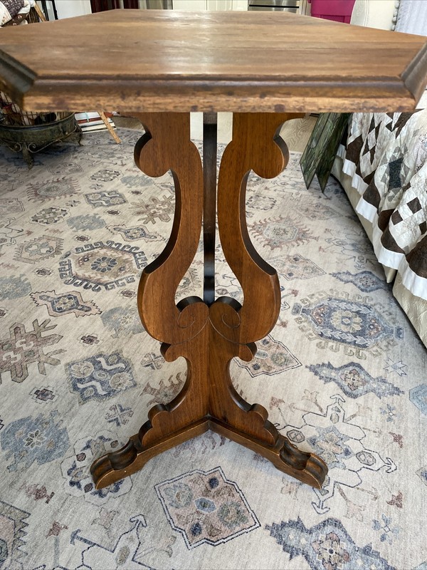 Antique Victorian Walnut Parlor Table, Fern Stand gallery