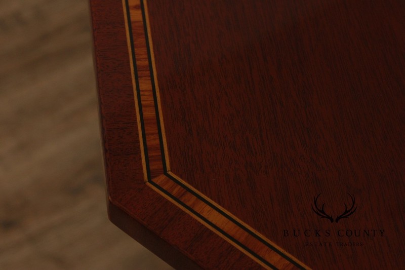 Kindel Federal Style Inlaid Mahogany Drop Leaf Pembroke Side Table gallery